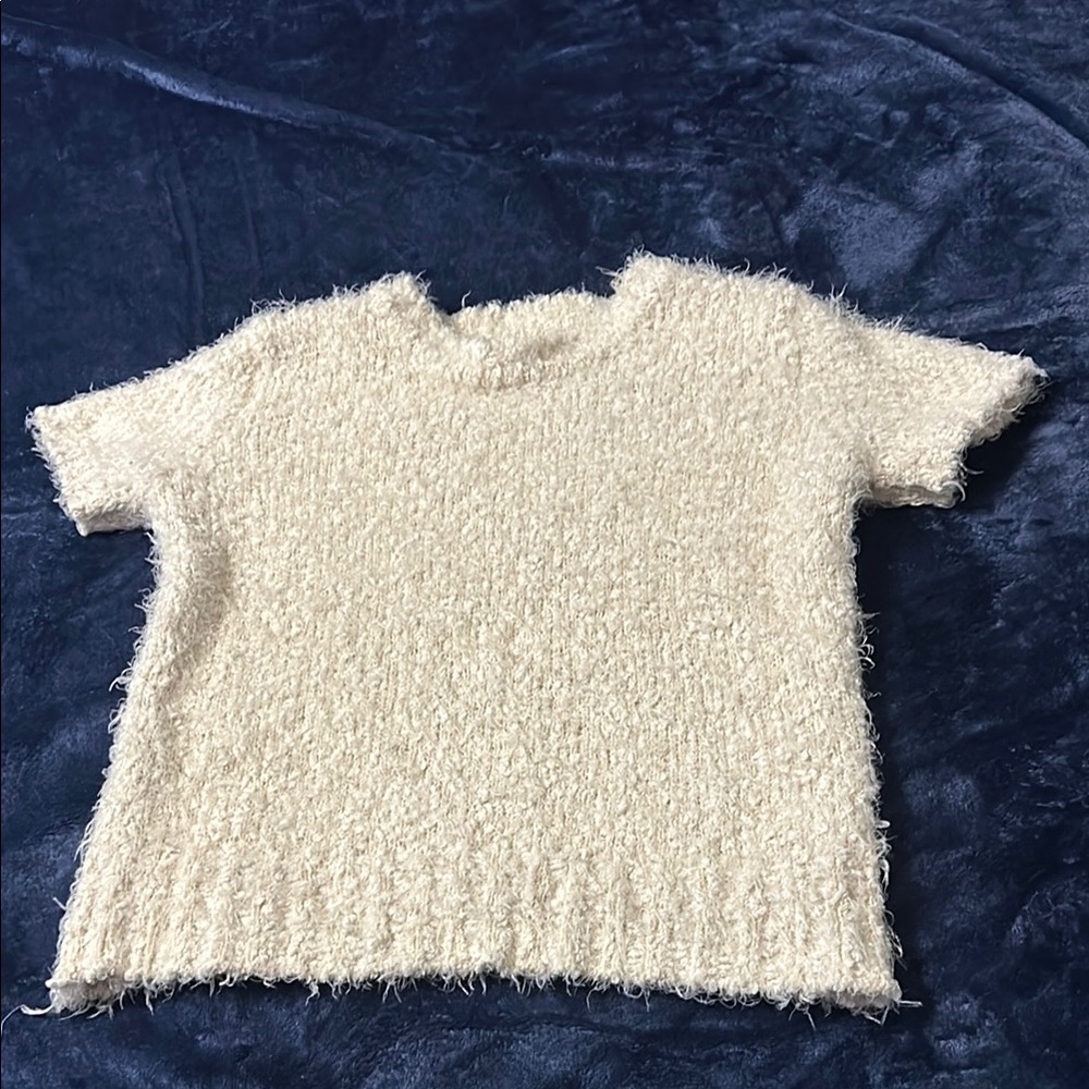Cozy Cream Textured Knit Top